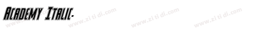 Academy Italic字体转换